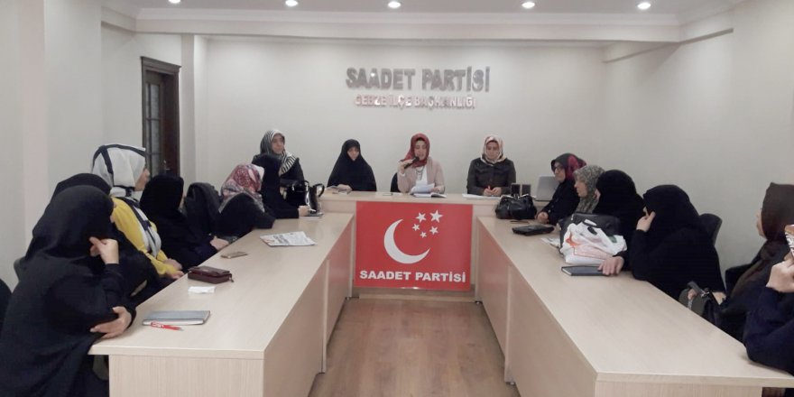 SAADET PARTİSİ KADIN KOLLARI: “Kadına yönelik şiddet sürüyor”