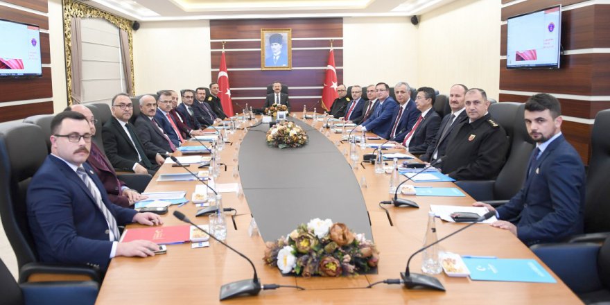 İl Güvenlik ve Asayiş Toplantısı Yapıldı