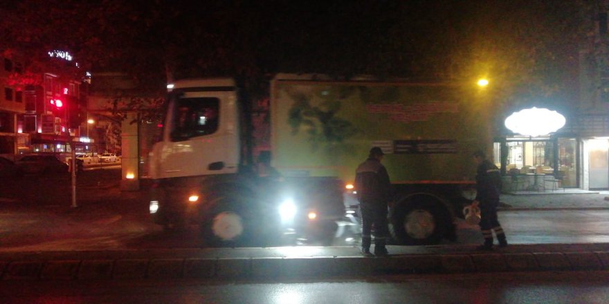 Trafik kazasına anında güvenlik müdahalesi