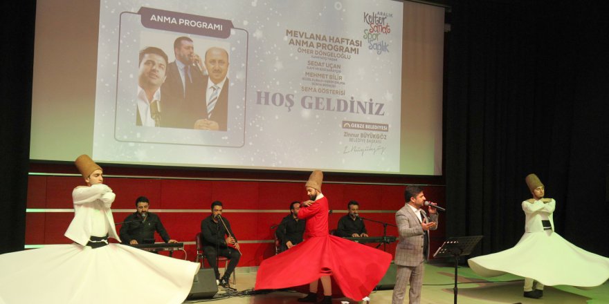 Mevlana Gebze’de anıldı