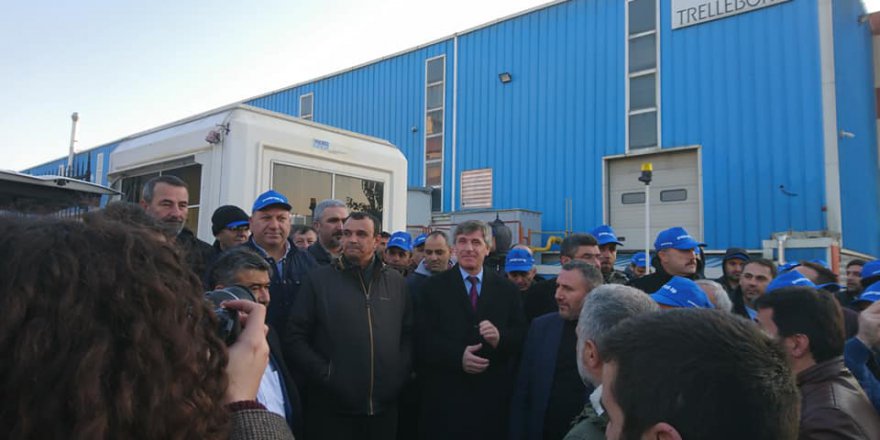 Trelleborg’da işçiler greve çıktı