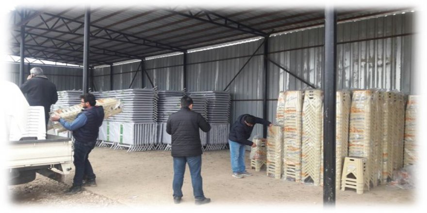 Muhtarlara kırtasiye yardımı