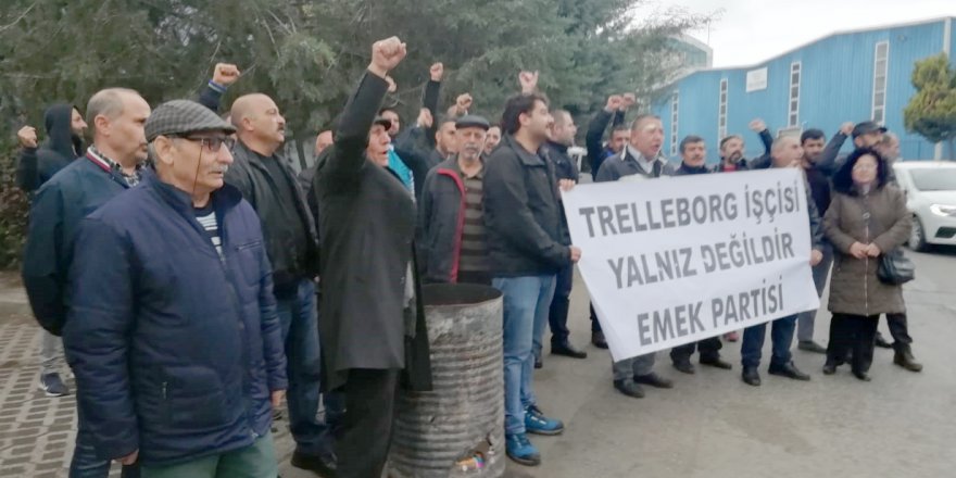 Trelleborg işçilerine destek