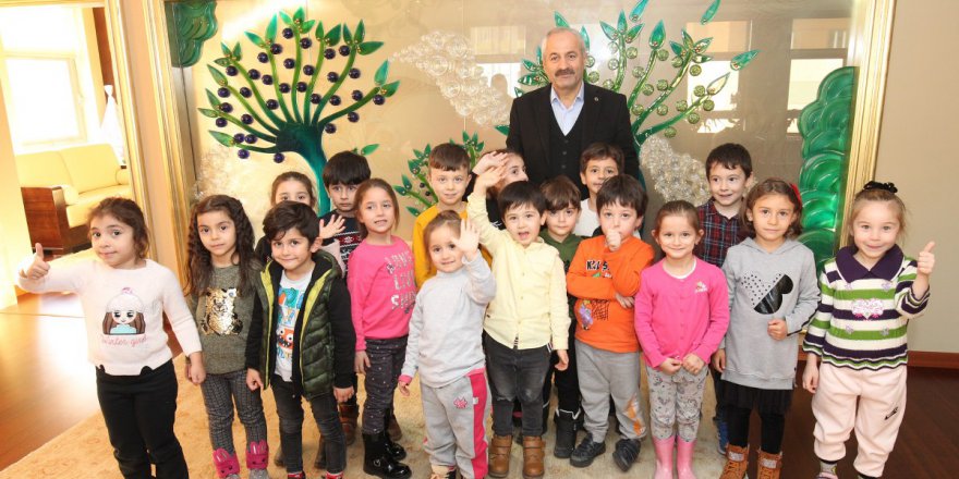 Minikler Büyükgöz’ü ziyaret etti