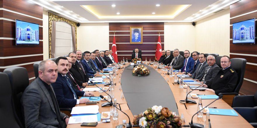 İl Güvenlik ve Asayiş Koordinasyon toplantısı