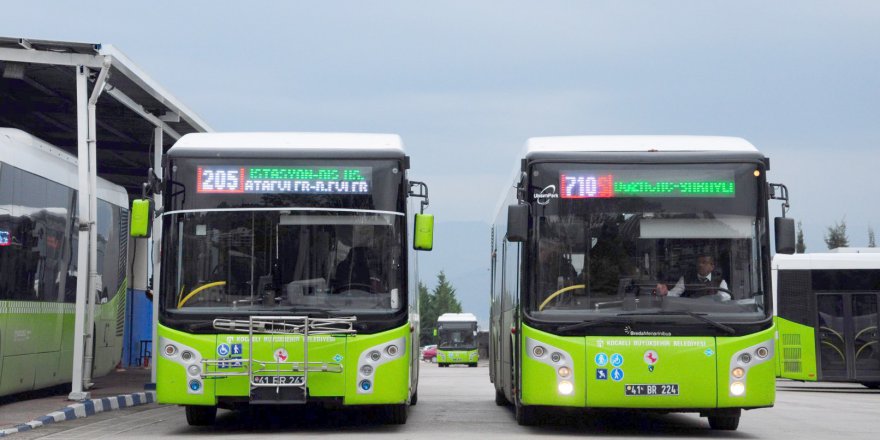 17 otobüs hattının sefer ve saatleri sömestr tatili boyunca değişti