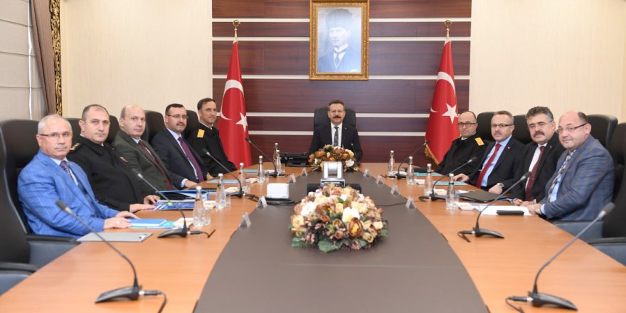 İl Güvenlik ve Asayiş Koordinasyon toplantısı yapıldı