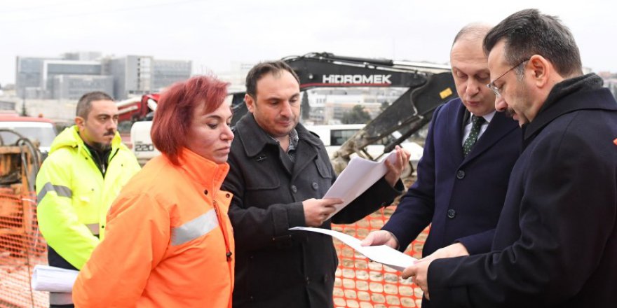 Şehir hastaneleri bağlantı yollarında inceleme yaptı