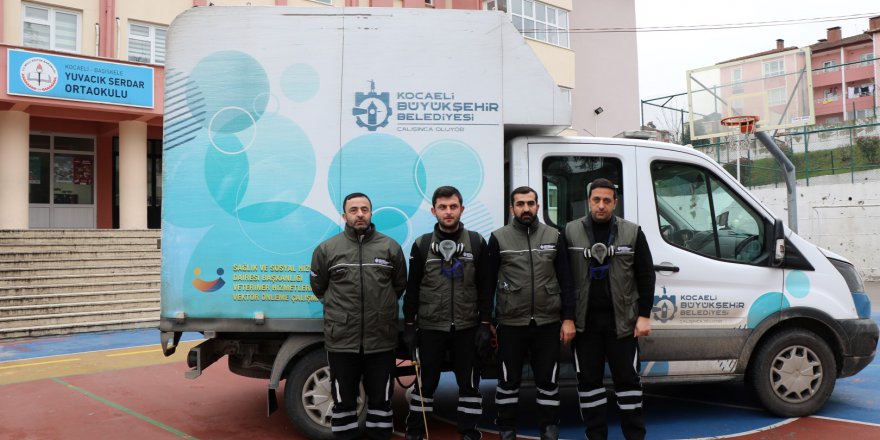 Yarıyıl tatilinde 668 okul ilaçlandı