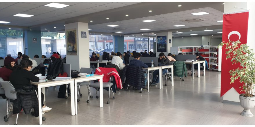 Çoban Mustafa Paşa Kütüphanesine ilgi yoğun