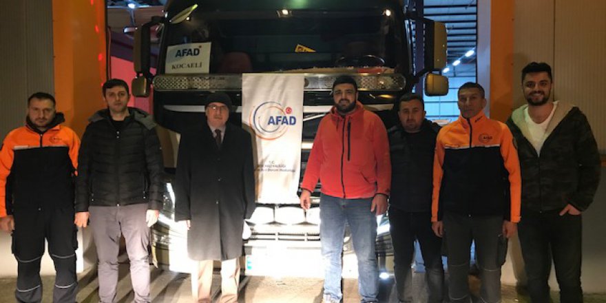 AFAD tırı Elâzığ’a gitti