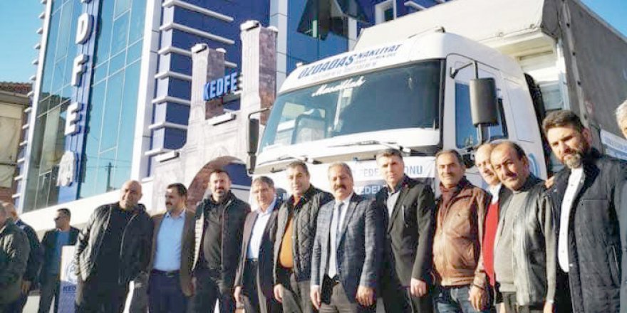 KEDFE’nin yardım tırı Elazığ’a gitti