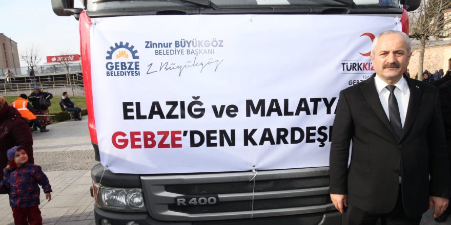 Gebze’den Elazığ’a yardım