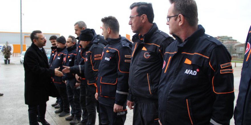Vali Aksoy’dan AFAD’a teşekkür