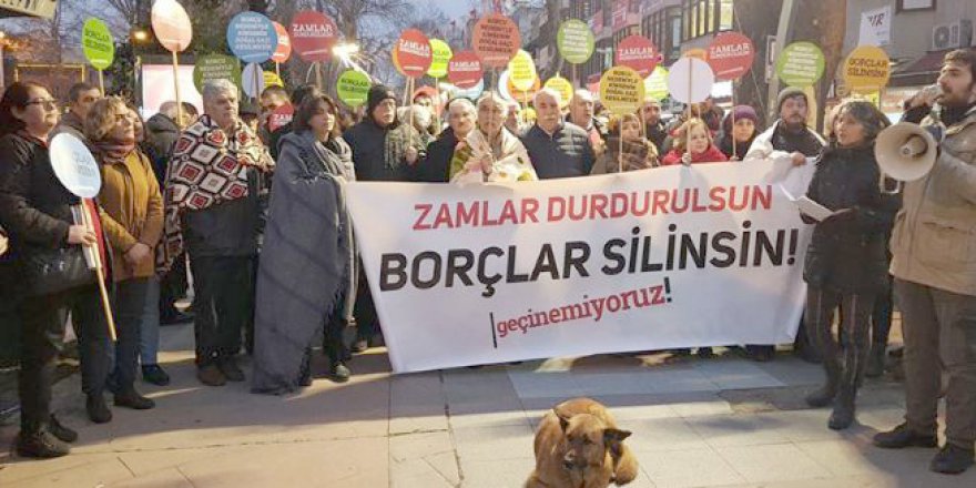 Battaniyeli doğalgaz zam protestosu