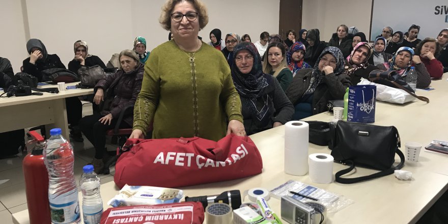 600 kadın afet eğitiminden yararlandı