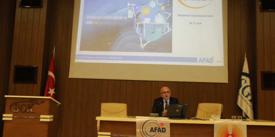 Afet hazırlıkları semineri