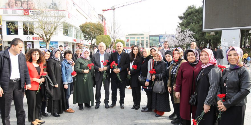 Büyükgöz karanfil dağıttı