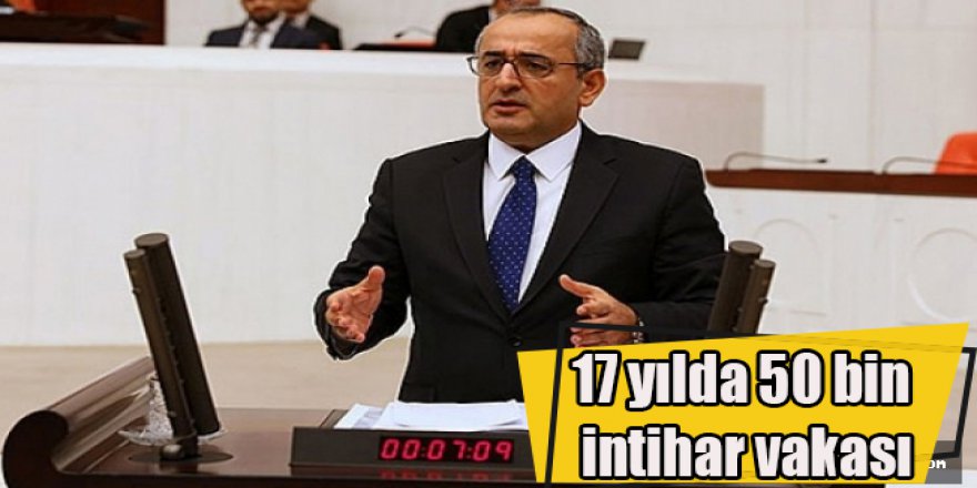 17 yılda 50 bin intihar vakası