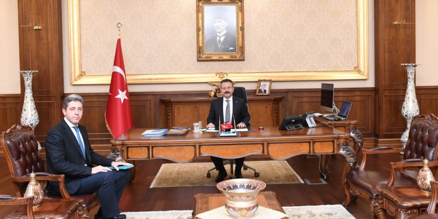 PTT Başmüdürü Vali Aksoy’u ziyaret etti