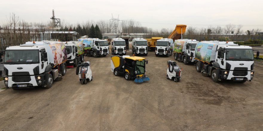 Yeni yol süpürge araçları hizmette