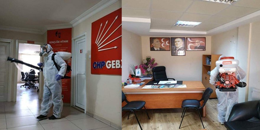 CHP ve MHP dezenfekte edildi