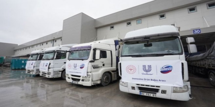 230 ton çamaşır suyu bağışladı