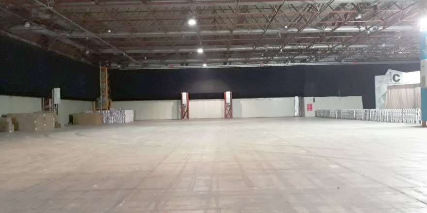 Lojistik merkezi deposu Uluslararası Fuar Merkezi’nde olacak