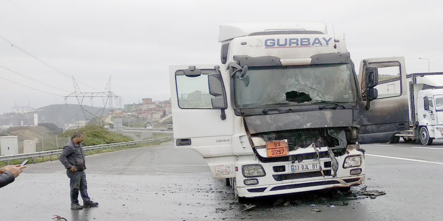 Kimyasal madde yüklü tırda yangın