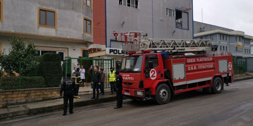 Gebze'de fabrika yangını