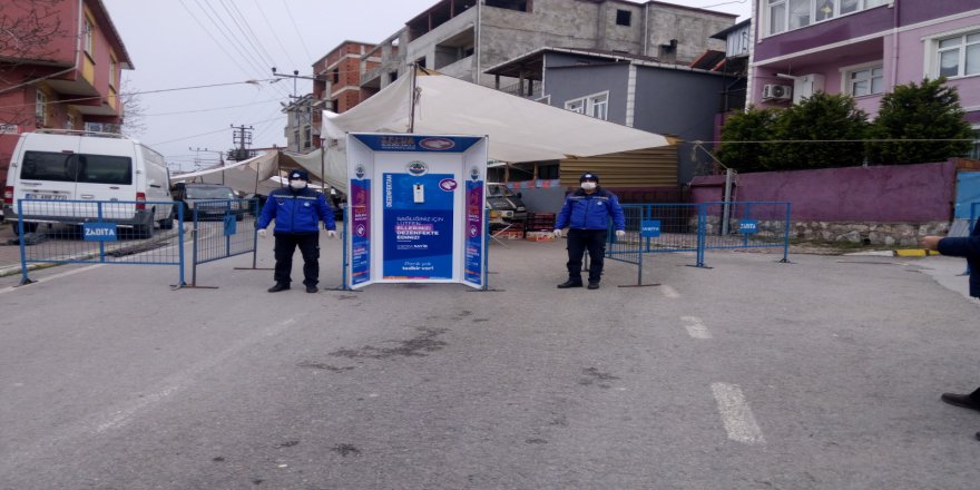 Dilovası’nda pazar giriş ve çıkışları kontrol altında