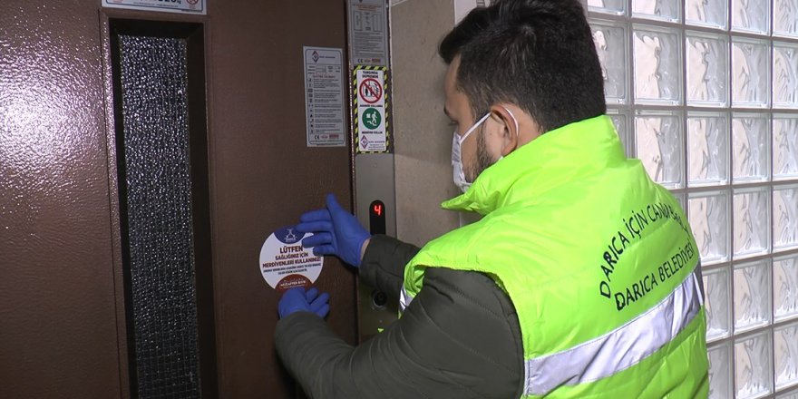 Asansör yerine merdiven kullanın uyarısı