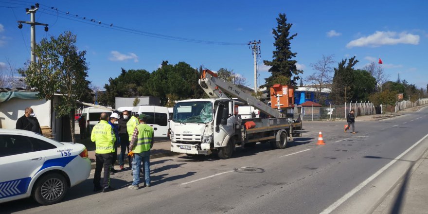 Gebze'de trafik kazası:  1 yaralı