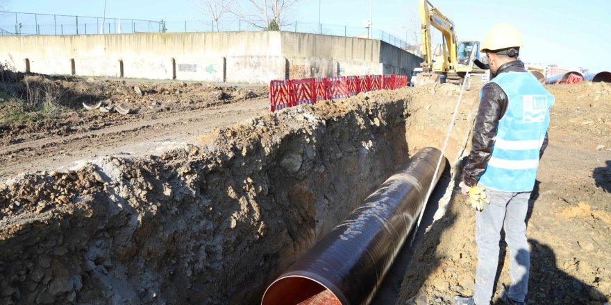 Gebze’de çelik boru hattı tamamlandı