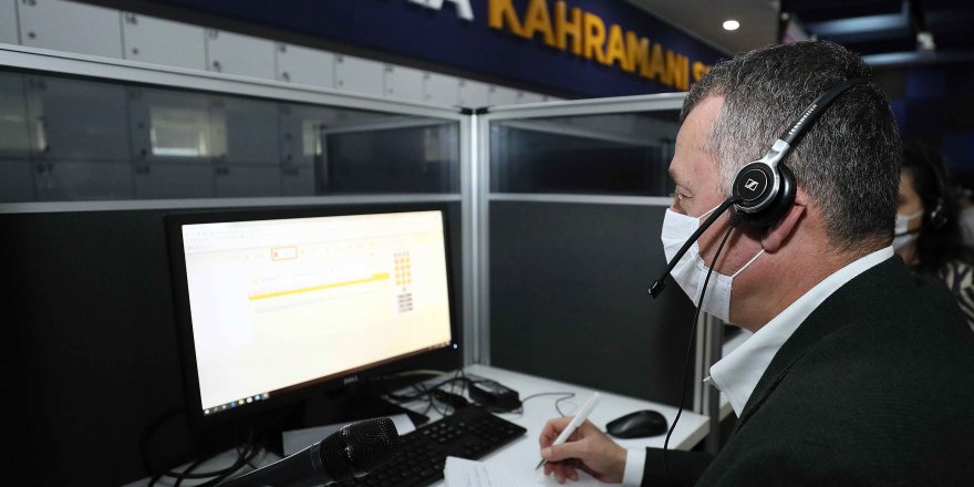 Büyükakın, ALO 153’de çağrı cevapladı