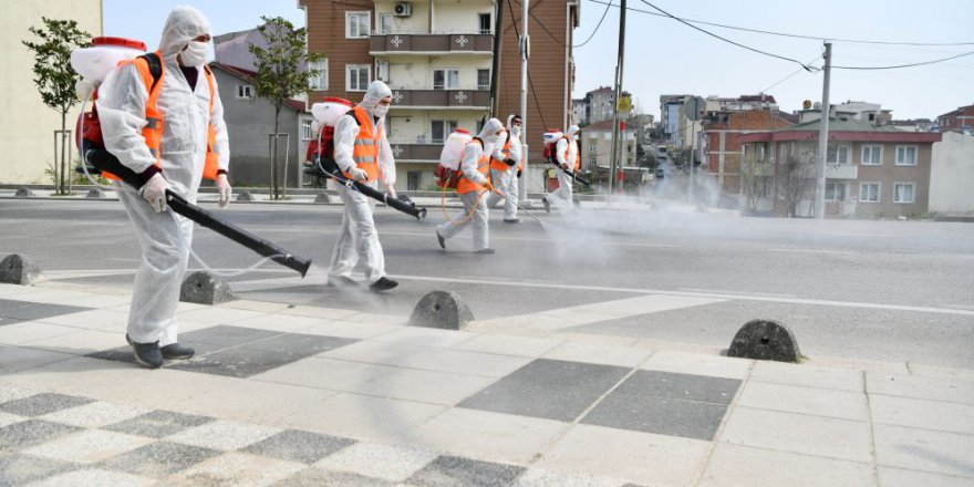 Çayırova’da dezenfekte çalışmaları