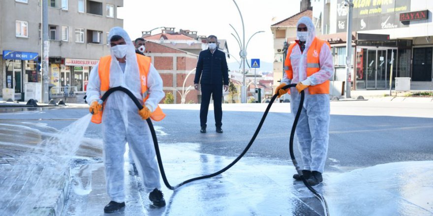Dezenfekte Çalışmalarını İnceledi