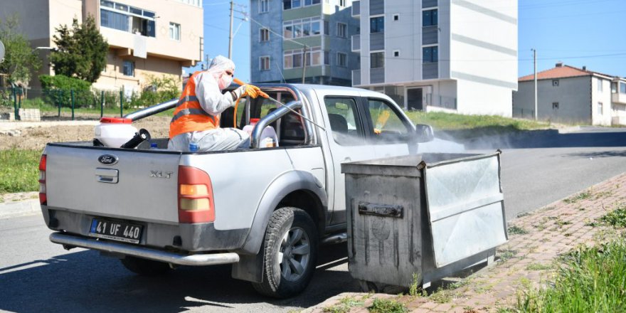 Çöp Konteynırları Dezenfekte Edildi﻿