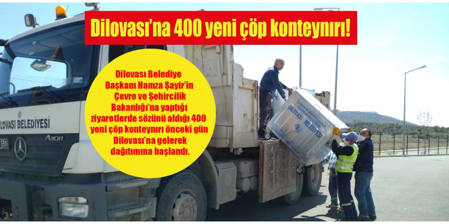 Dilovası’na 400 yeni çöp konteynırı!