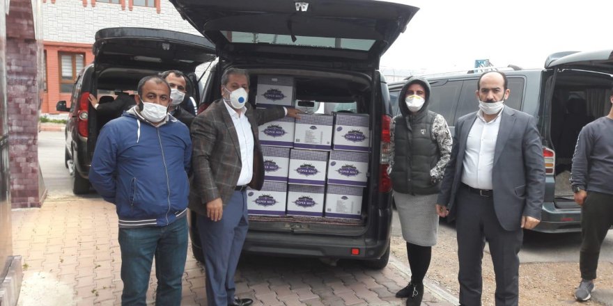 KEDFE’den 1000 koli kumanya yardımı