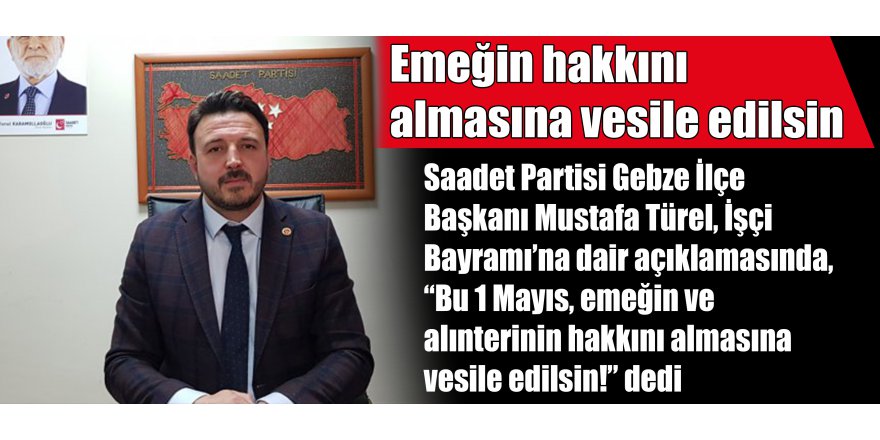 Emeğin hakkını almasına vesile edilsin