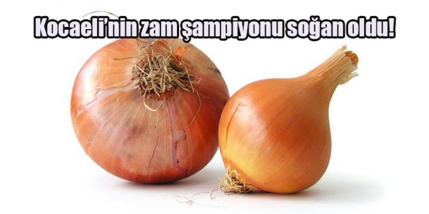 Kocaeli’nin zam şampiyonu soğan oldu!