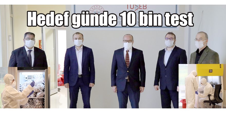 Hedef günde 10 bin test