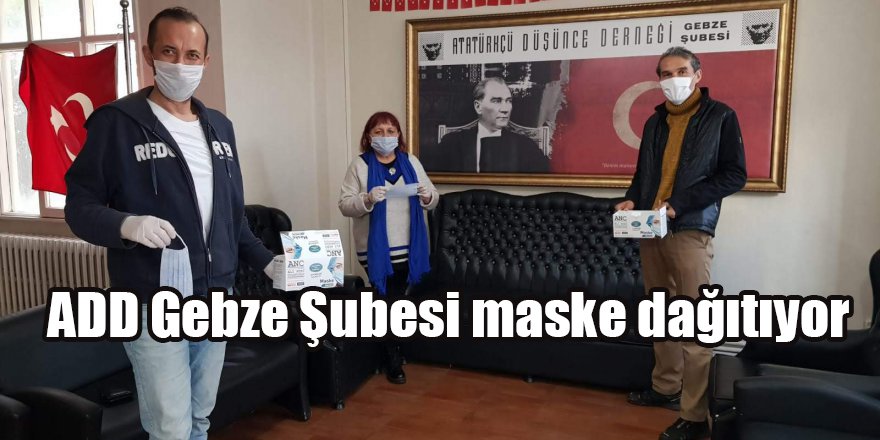 ADD Gebze Şubesi maske dağıtıyor