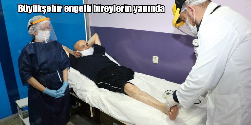 Büyükşehir engelli bireylerin yanında