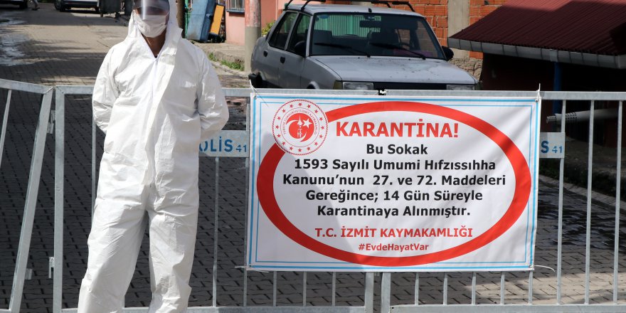 Kocaeli'de 2 sokak karantinaya alındı