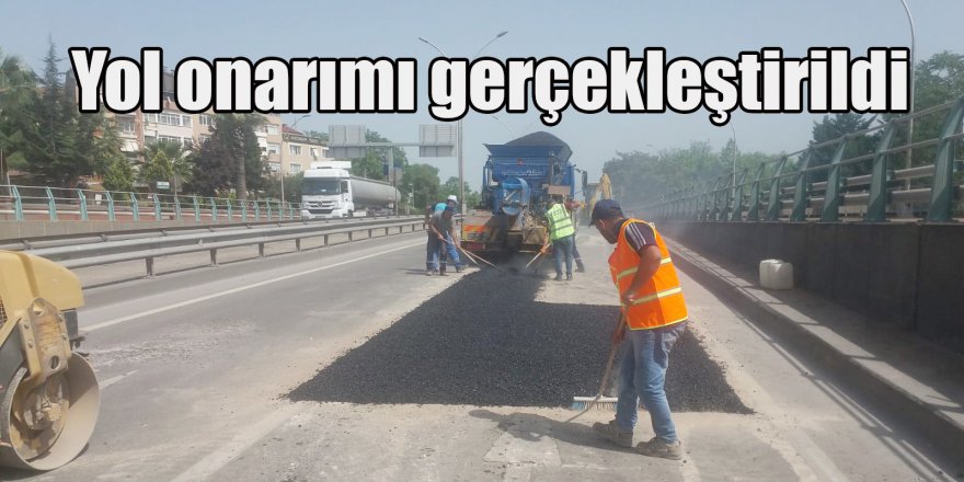 Yol onarımı gerçekleştirildi