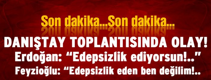 Başbakan Danıştay törenini terk etti