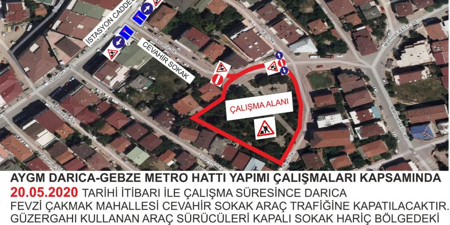 Darıca’da güzergah değişikliği