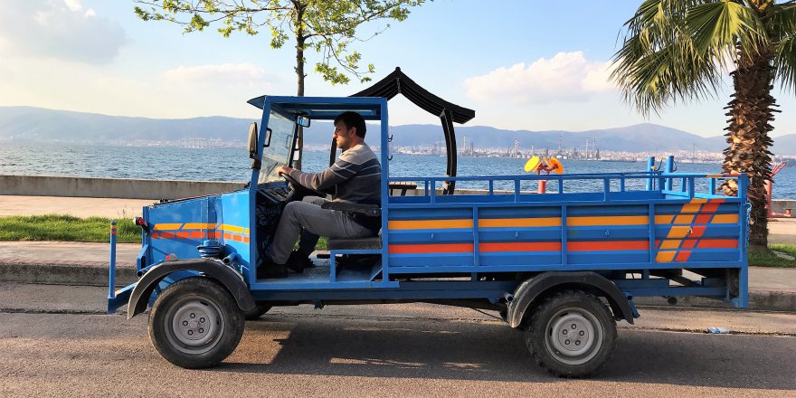 Hurda malzemeden kamyonet yaptı